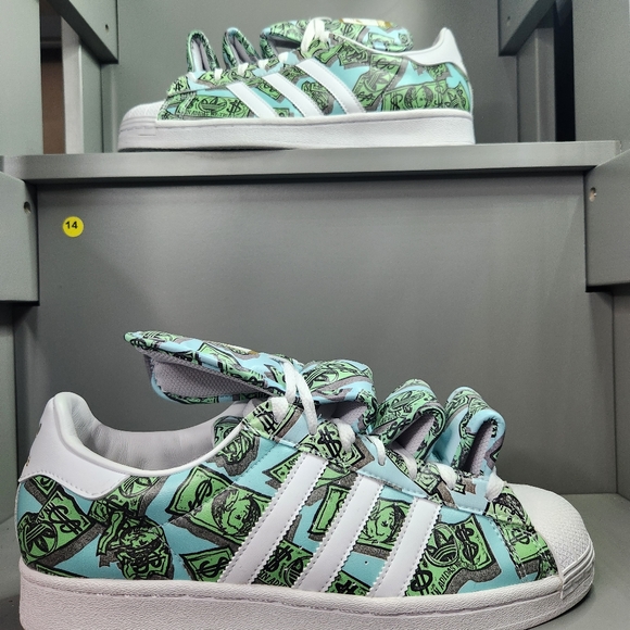 Adidas jeremy scott x super Star 'Money'  HP6596 Size 9.5 men- 10.5 Women's - Picture 4 of 12